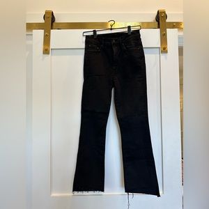 MOTHER insider cropped step frey denim. Wash is “not guilty” or black